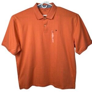 Tommy Hilfiger Polo Golf Tennis Collared Shirt Mens Size 3XL Peach Short Sleeve
